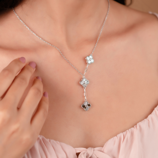 Silver Layered Van Cleff Chain