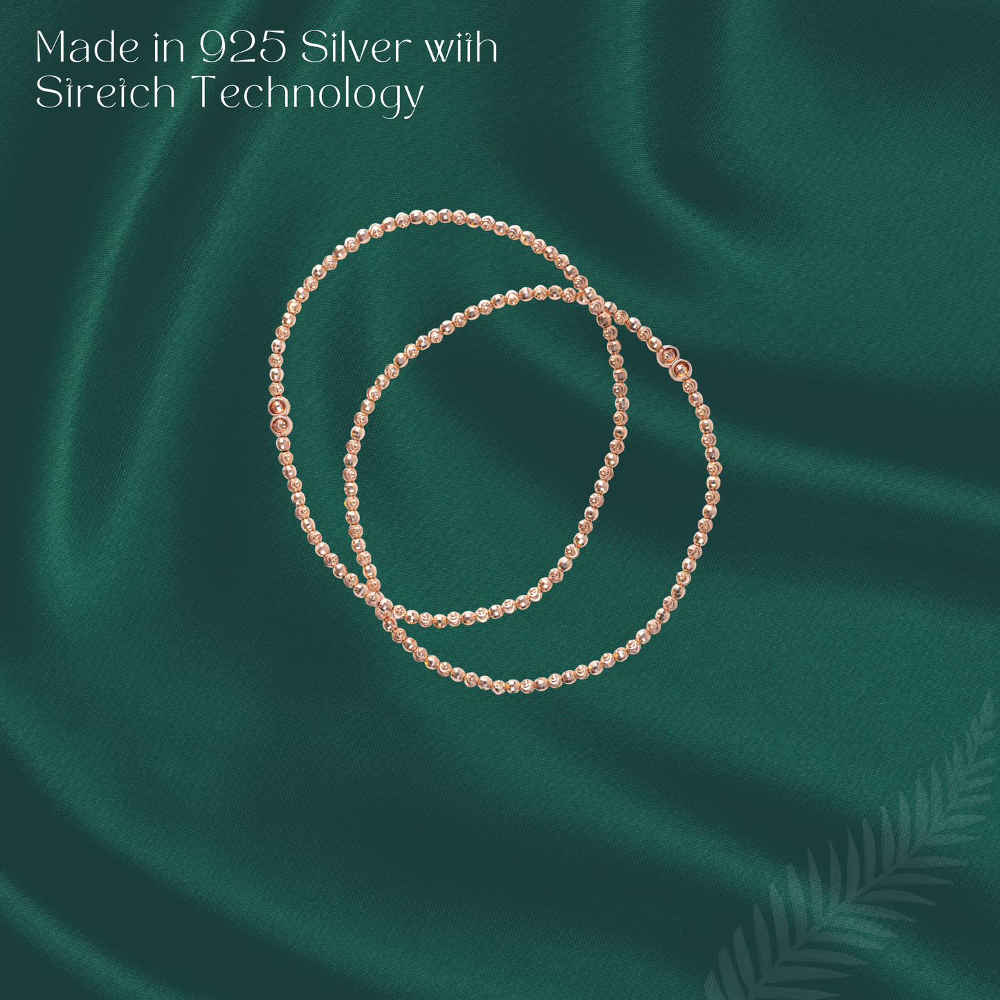 Stretchable Rose Gold Anklet