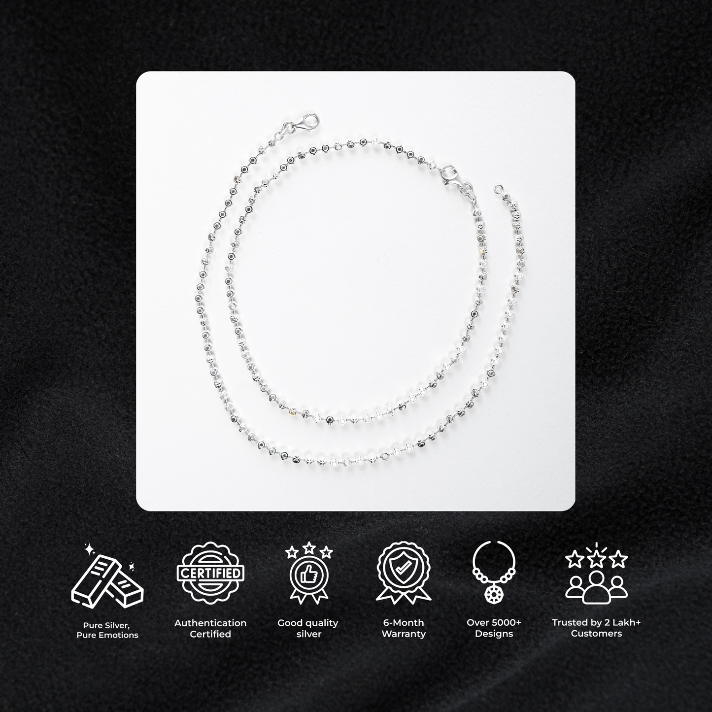 Round Italian Cut Anklet