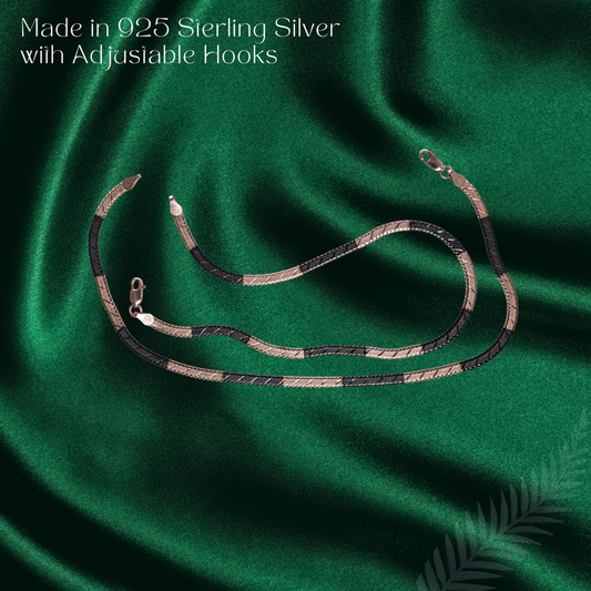 Italian Rose Black Anklet