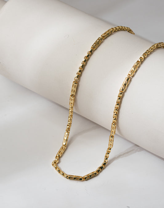 925 Silver Gold-Polished Chain