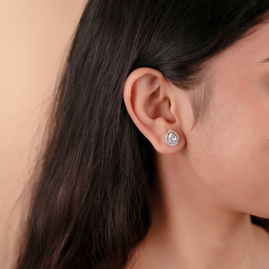 Silver Pear Solitaire Mangalsutra