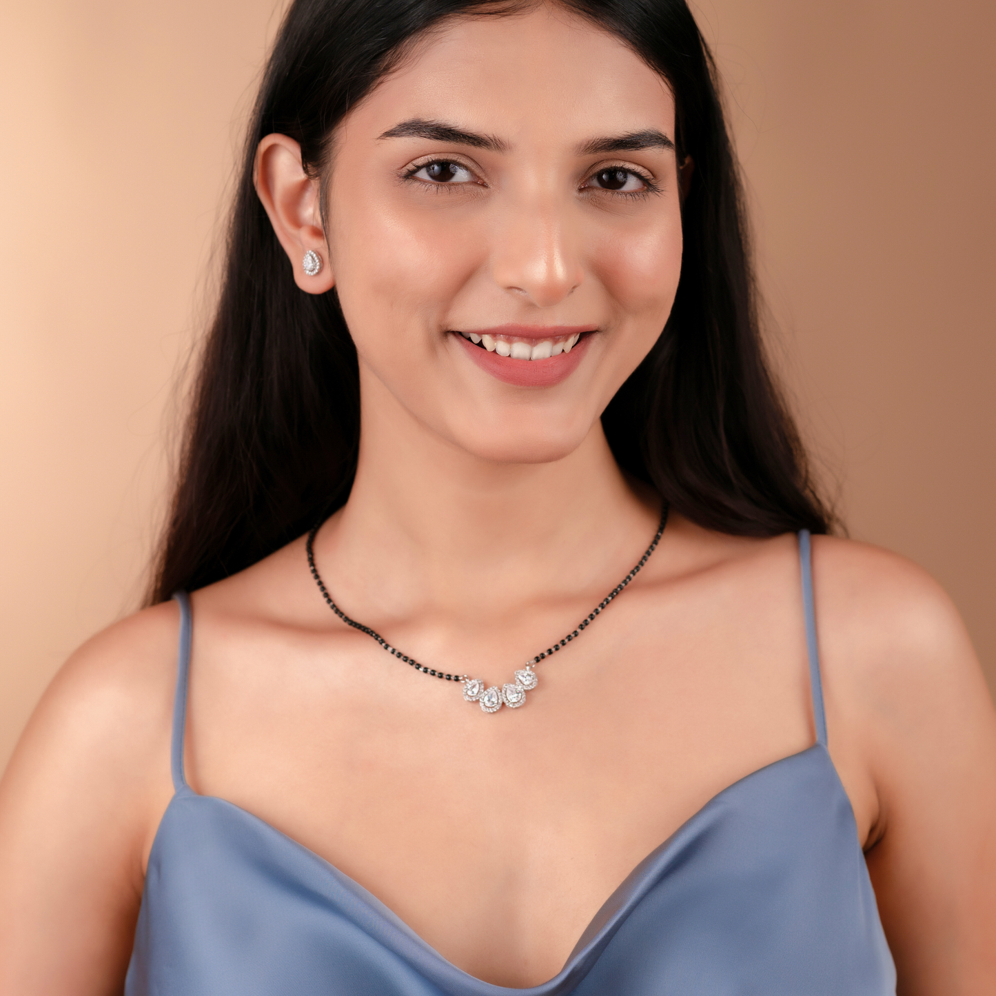 Silver Pearl Mangalsutra