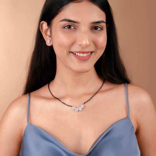 Silver Pearl Mangalsutra