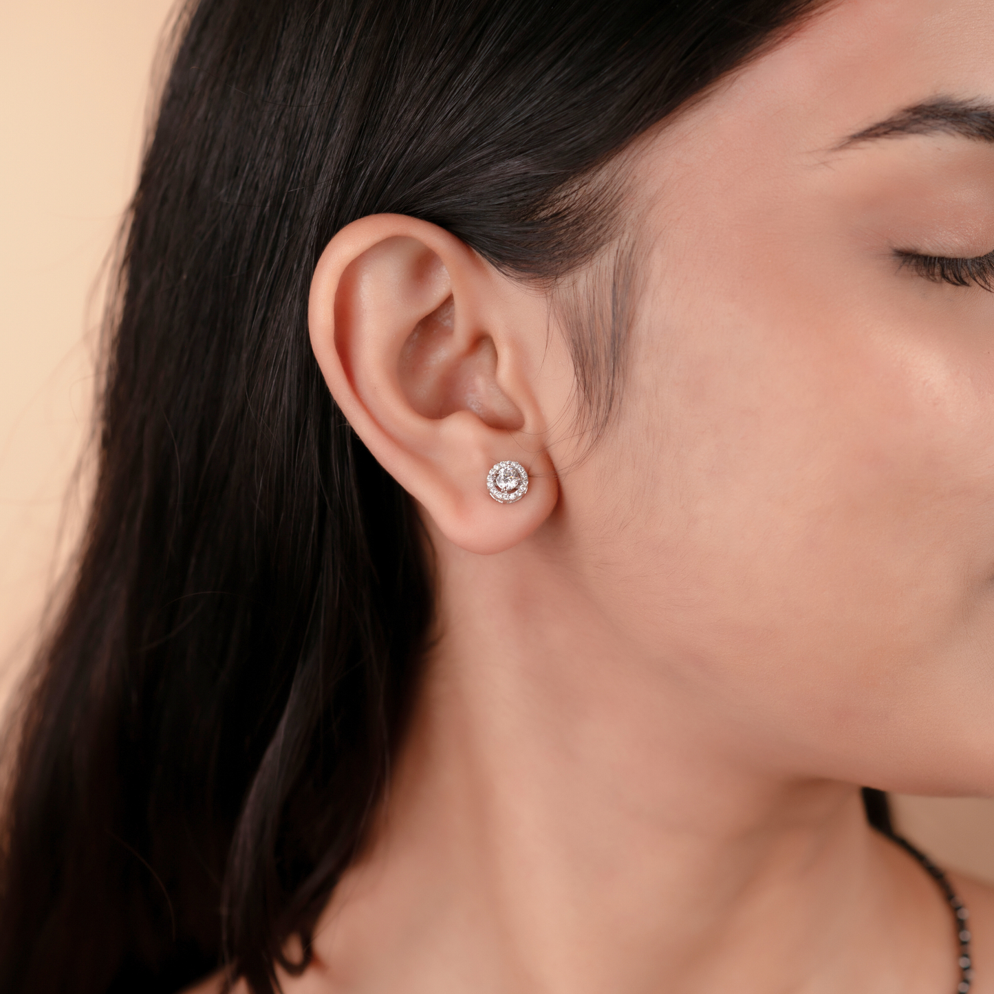 Silver Heart Mangalsutra with Zircons