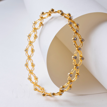 Gold Supple Bracelt and Ring