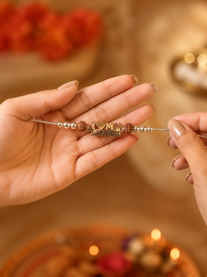 925 Pure Silver Rakhi for Brother with Roli Chawal and Certificate