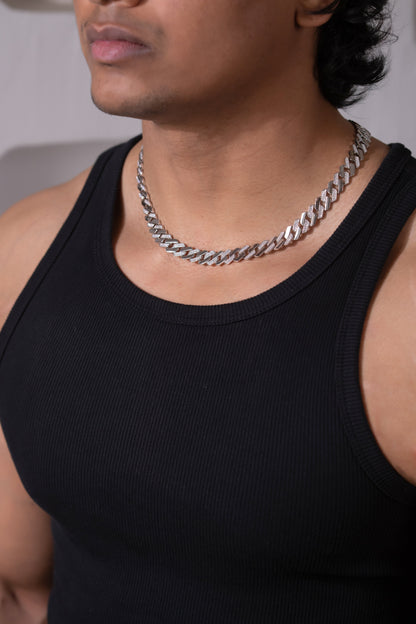 925 Sterling Silver Cuban Matt Chain