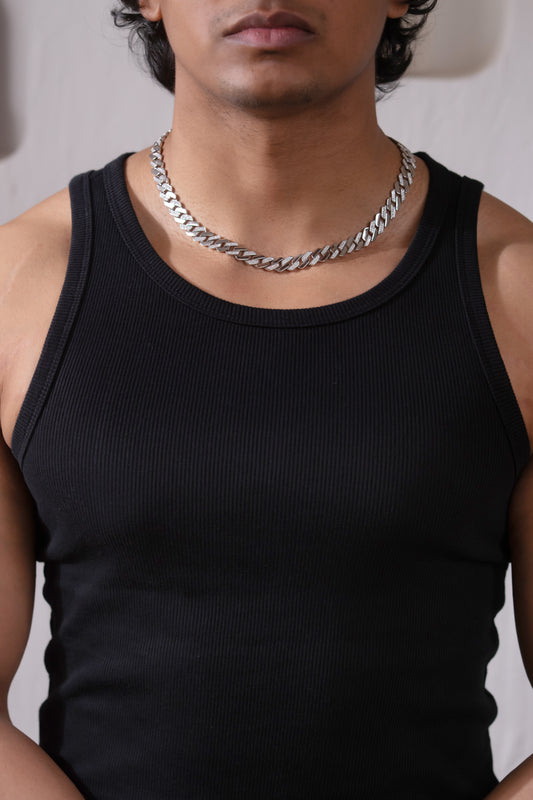 925 Sterling Silver Cuban Matt Chain