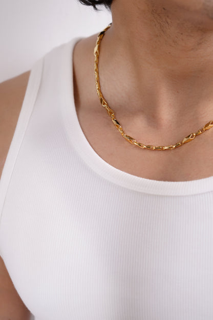 925 Silver Gold-Polished Chain
