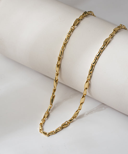 925 Silver Gold-Polished Chain