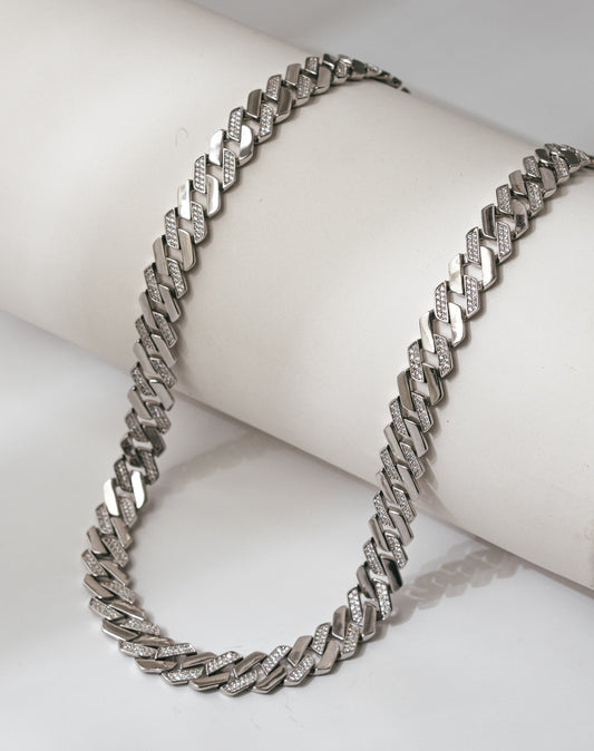 925 Sterling Silver Cuban Matt Chain