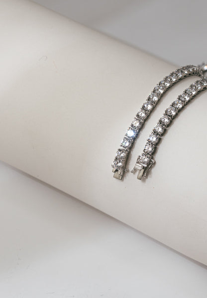 925 Sterling Silver Tennis Necklace