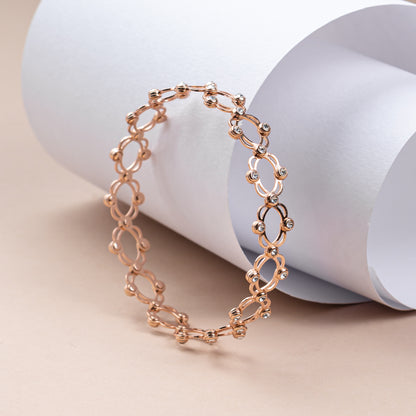 Rose Gold Supple Bracelet and Ring
