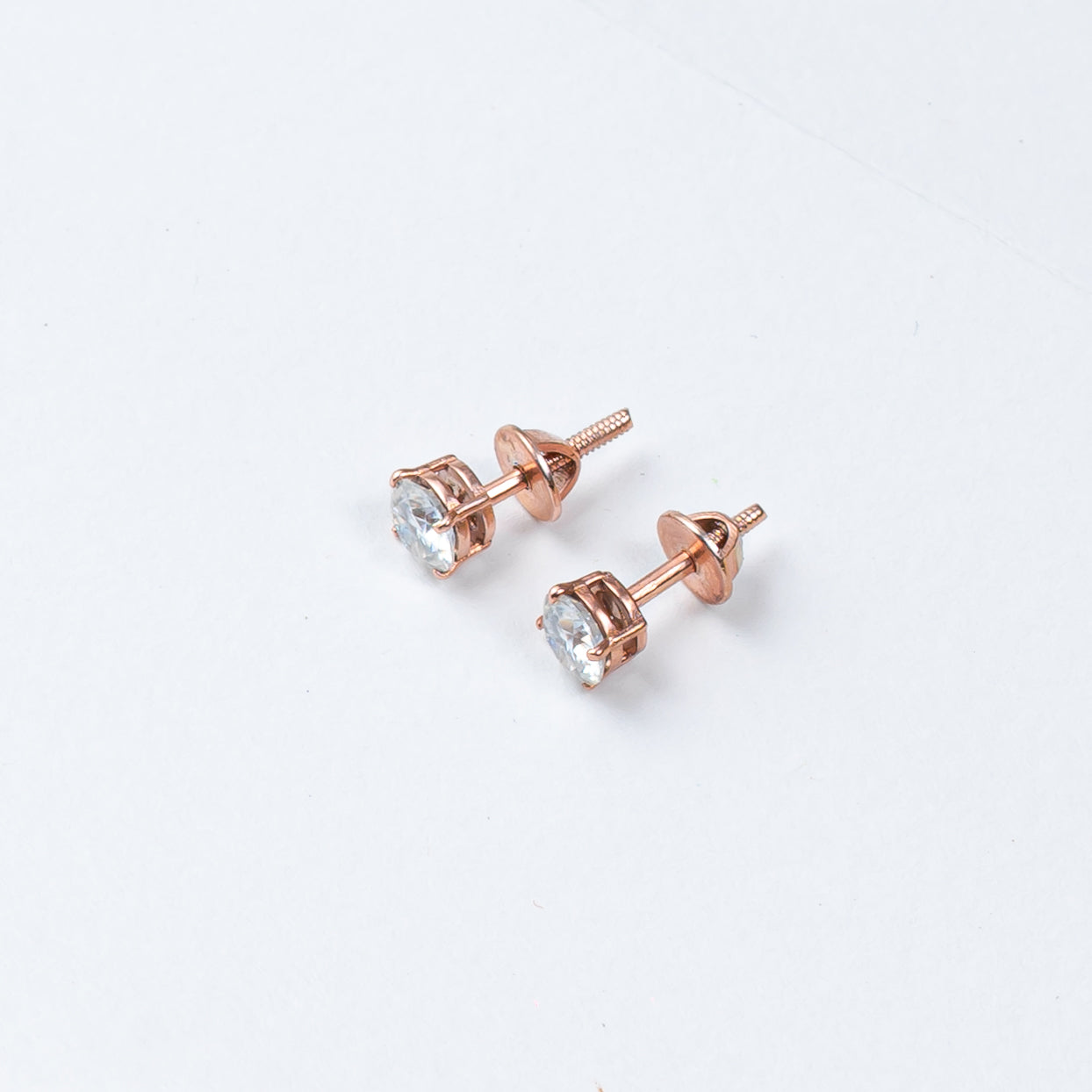 Luxury Mozanite Studs with Screw