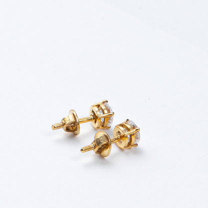 Luxury Mozanite Studs with Screw