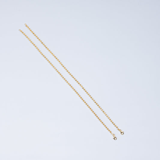 Gold Round Cut Anklet