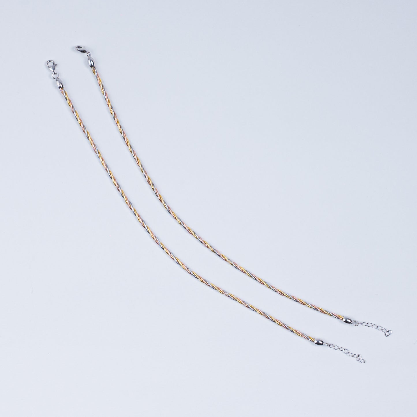 Italian Silver Twist Anklet