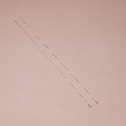 Silver Italian Round Anklet