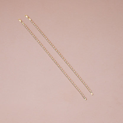 Golden Open Twist Anklet