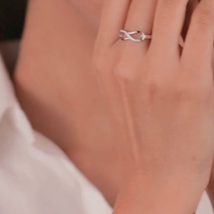 Silver Zirconia Infinity Ring